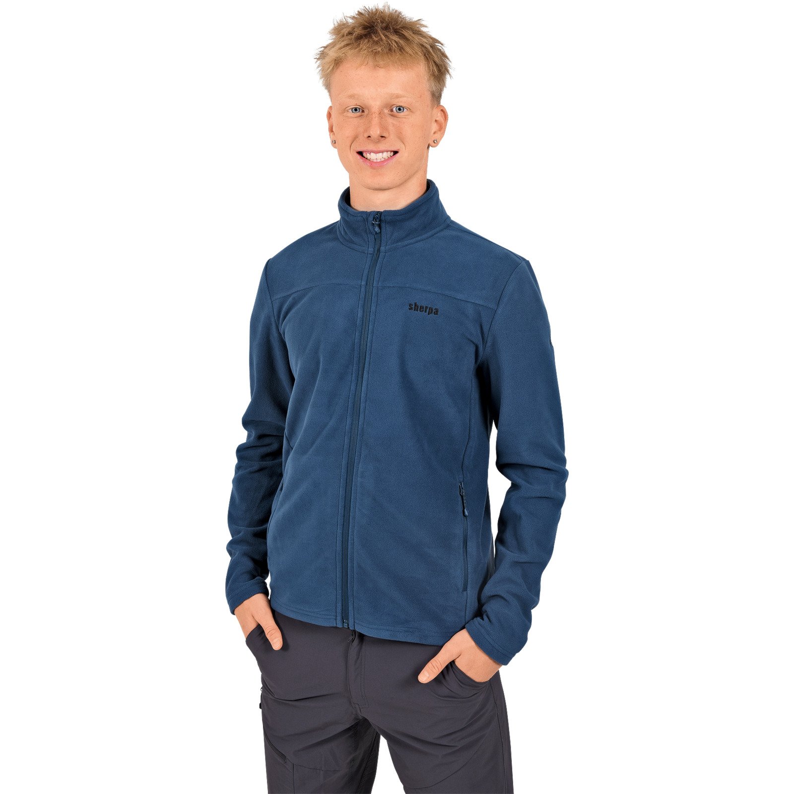 Sherpa Herren-Fleecejacke Pelden L, olive