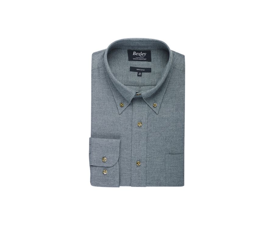 Chemise flanelle Vert Tilleul - ANDER