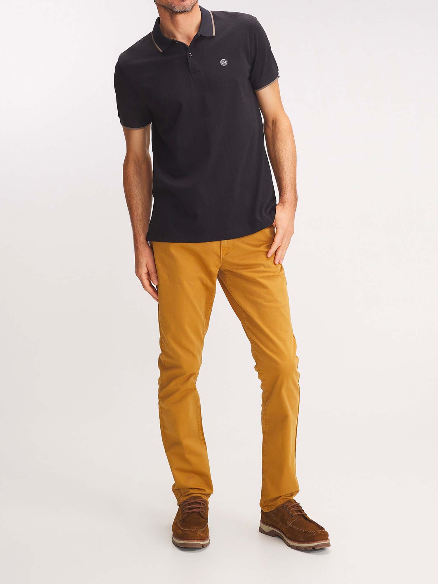 Polo Homme Manches Courtes Noir