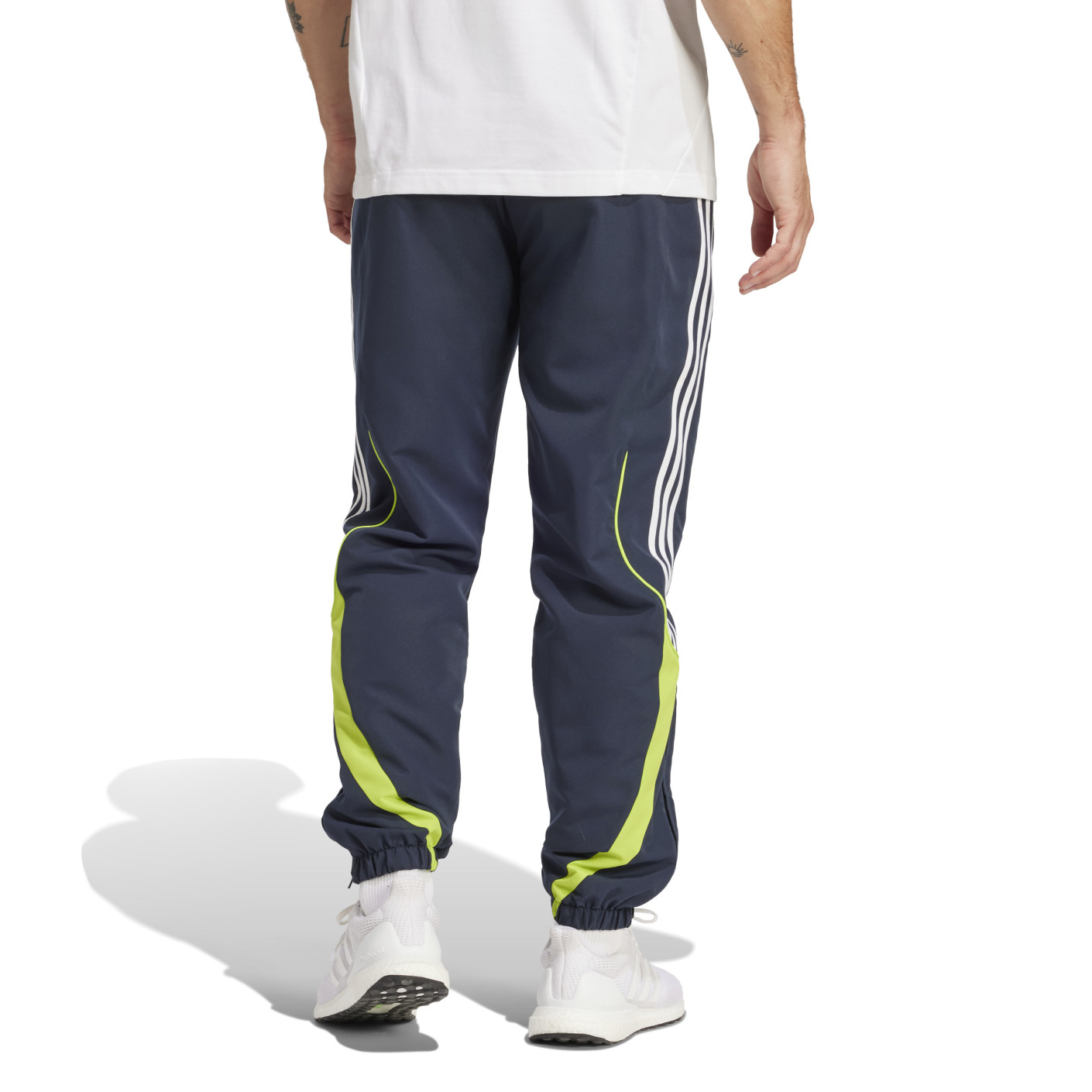adidas Real Madrid Urban Purist Trainingspak Full-Zip 2024-2025 Donkerblauw Wit Lichtgroen