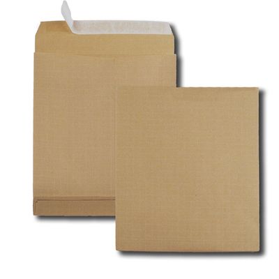 GPV Pack'n Post - 50 Pochettes kraft armé à soufflets - C4 229 x 324 mm - 130 gr - bande auto-adhésive
