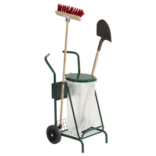 Chariot voirie métal Mobisac 110L vert Rossignol