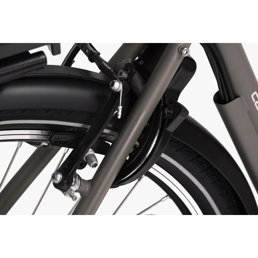 Adore E-Citybike Damen Hollandia Carry on 28'' E-Bike 3 Gänge grau