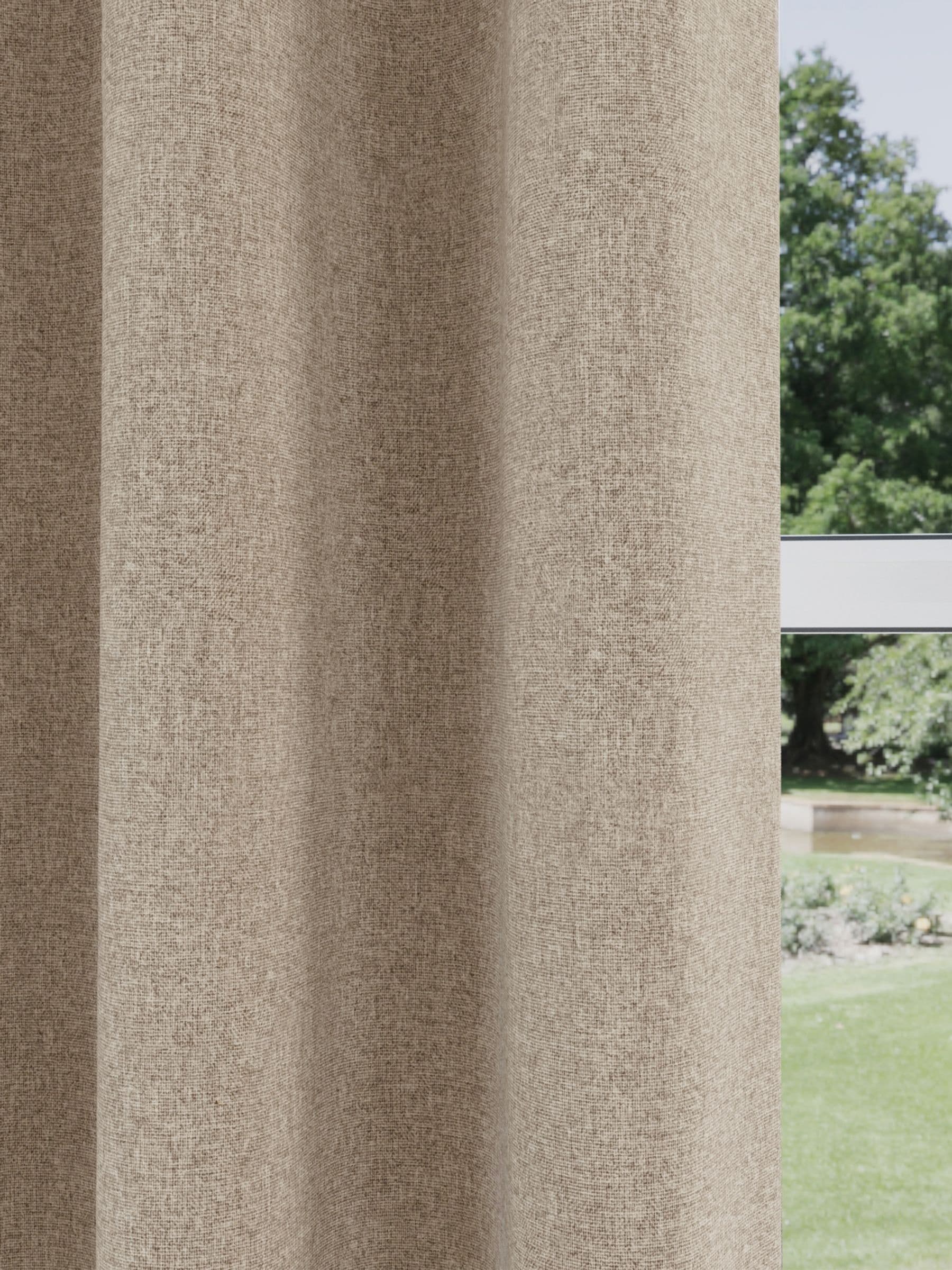 Enhanced Living Dallas Blackout Thermal Pair of Tape Top Curtains
