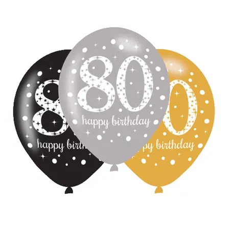 amscan 6 Ballons 80 Sparkling