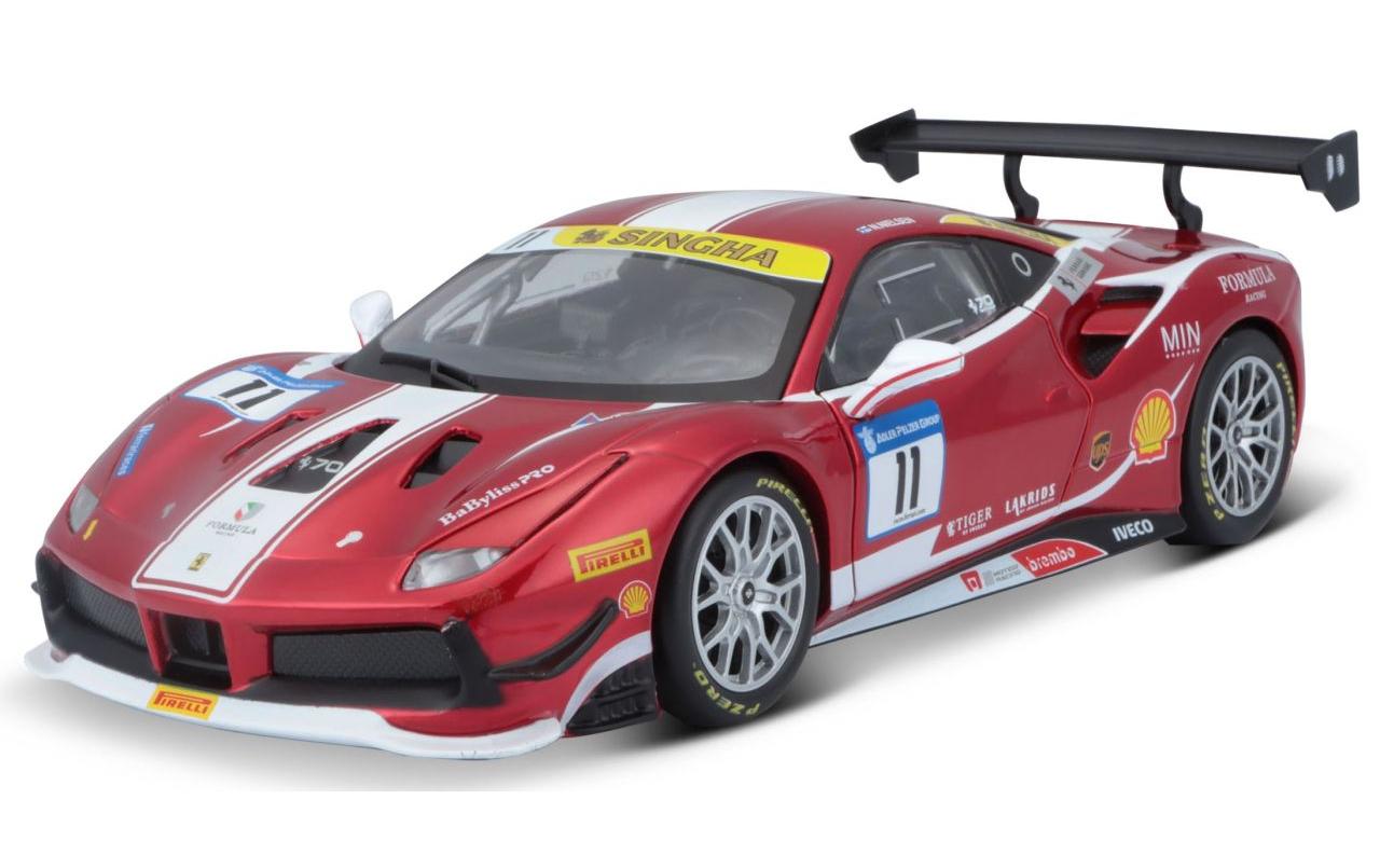 Ferrari Racing 488 Challenge Rot 1:24Sammlermodell im Massstab 1:24
