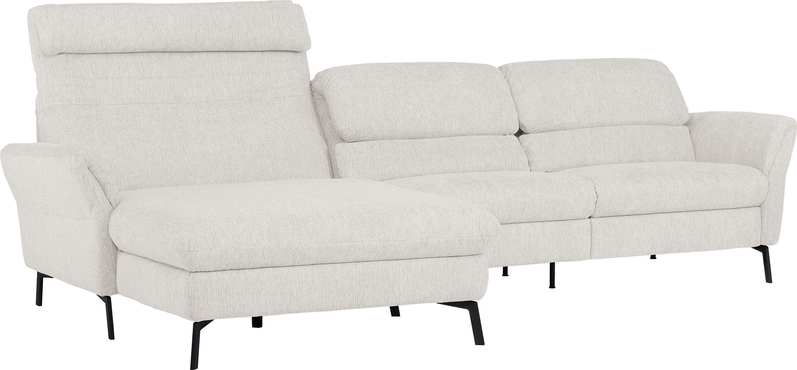 SEBO Ecksofa - Weiss / B: 284.0 cm x T: 161.0 cm x H: 84.0 cm