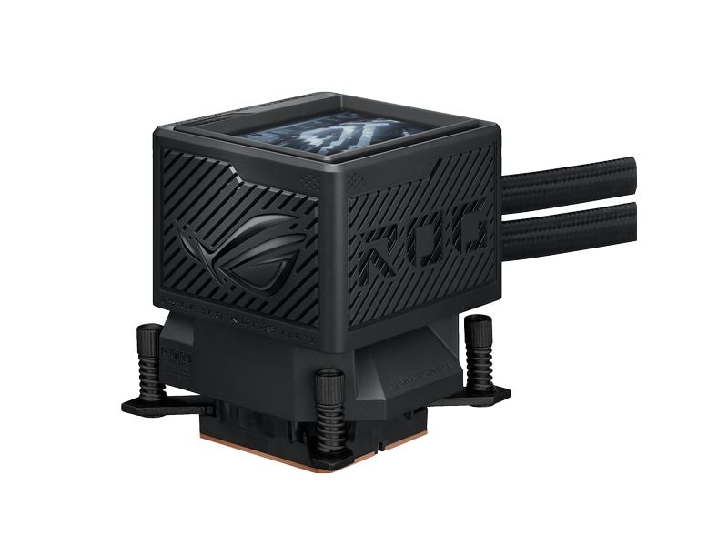 ASUS ROG Wasserkühlung ROG Ryujin III RGB Extreme, Schwarz All-in-One-Flüssig-CPU-Kühler mit 3.5 Zoll LCD Bildschirm und ARGB-Lüfter