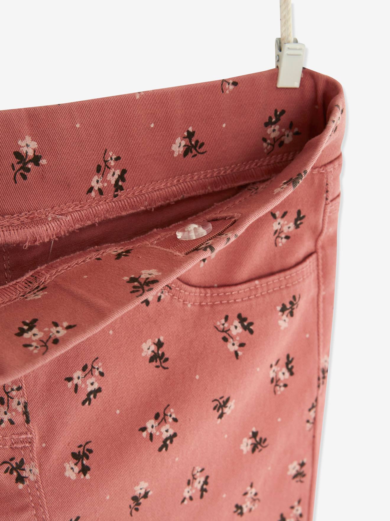Calça legging MorphologiK, largura padrão no quadril e estampa de cerejas, para meninas, estampa rosa claro.