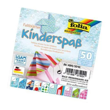Folia Faltblätter Kinderspaß, 10 x 10cm, 50 Blatt