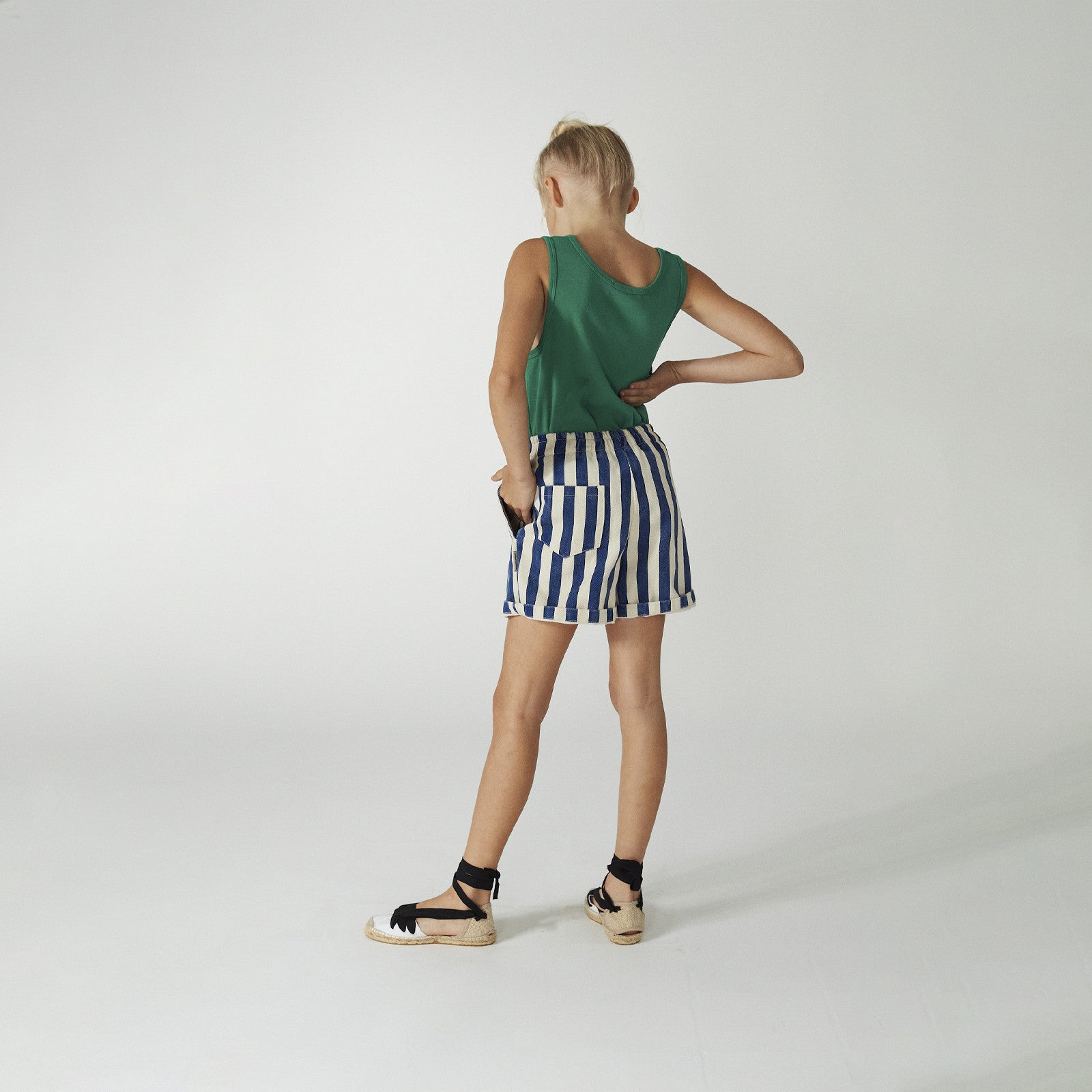 Shorts Blue Stripes Bermuda Sand