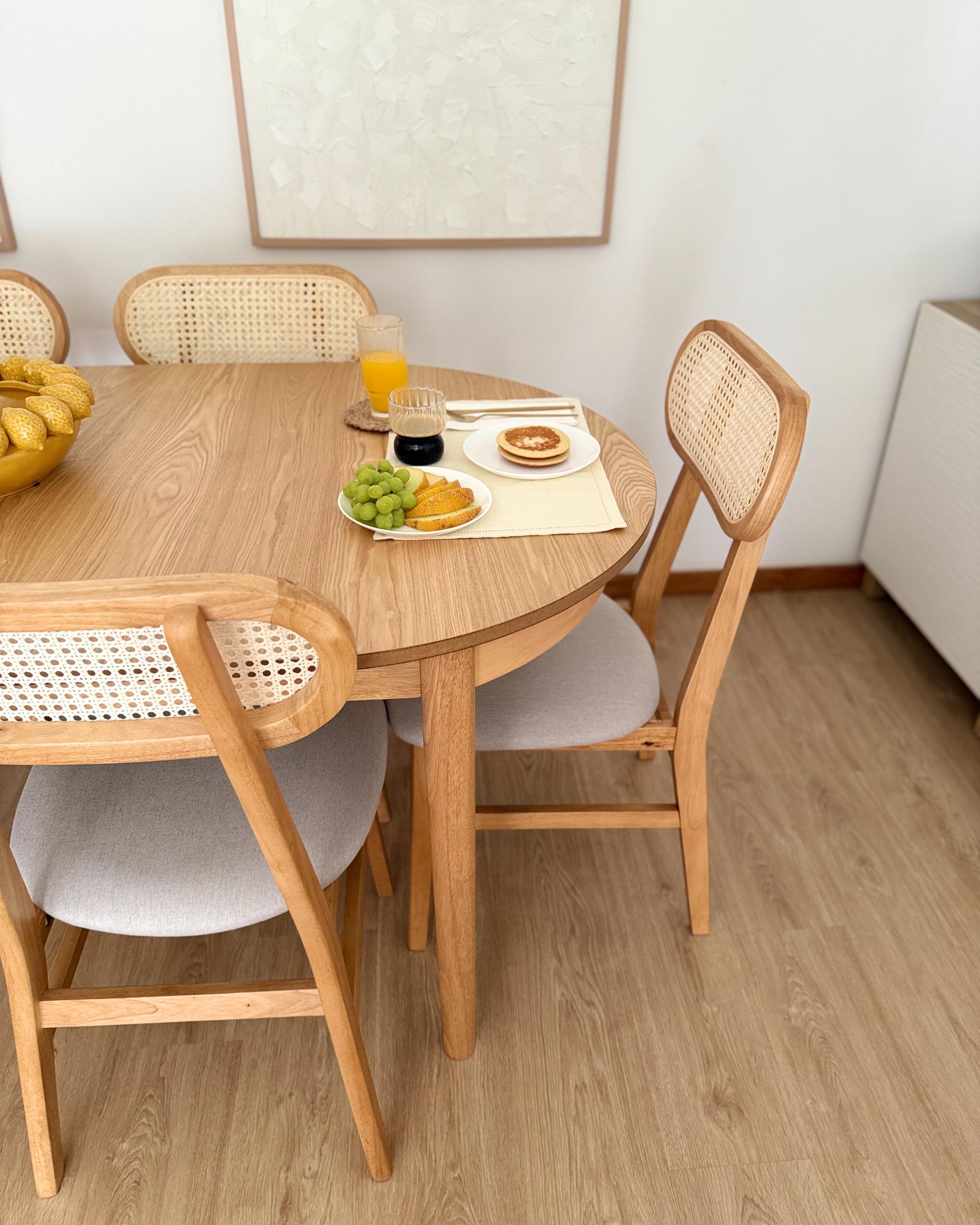 Set van 2 eetkamerstoelen FALLON Lichtbruin