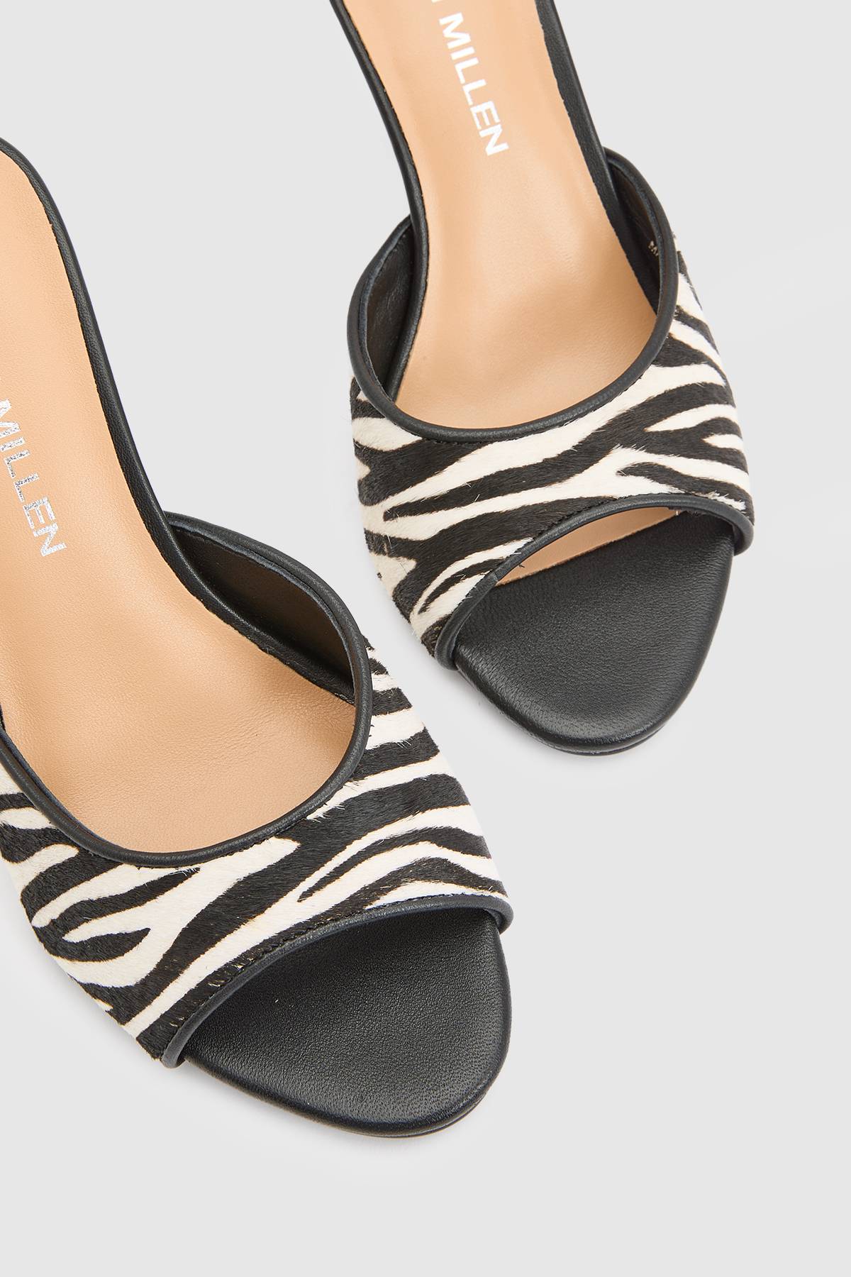 KarenMillen Mule À Bout Ouvert En Cuir Imprimé Peau De Poney