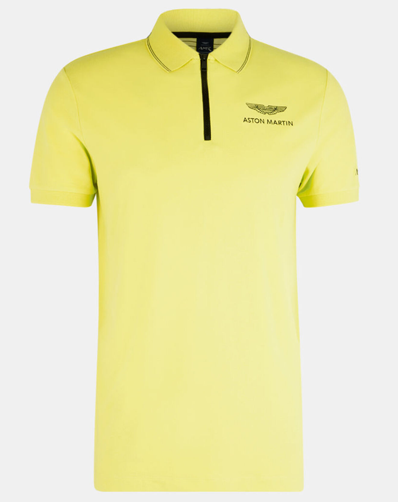 Hackett London Polo col zippé Aston Martin Racing jaune