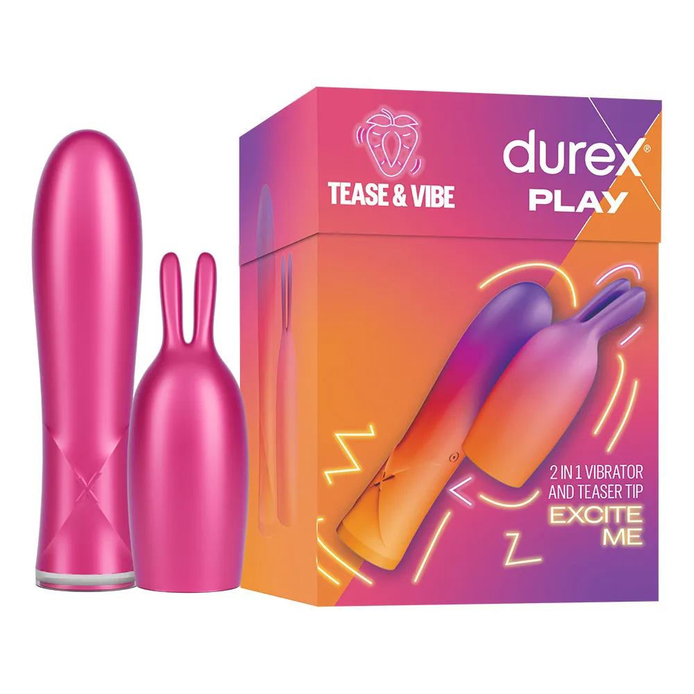 Durex 2in1 Vibrator & Teaser Tip - 1 stk.
