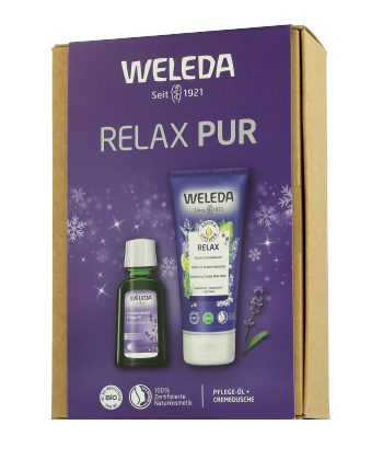 Weleda Aroma Shower Set mit Cremedusche & Pflege-Öl 200ml-50ml