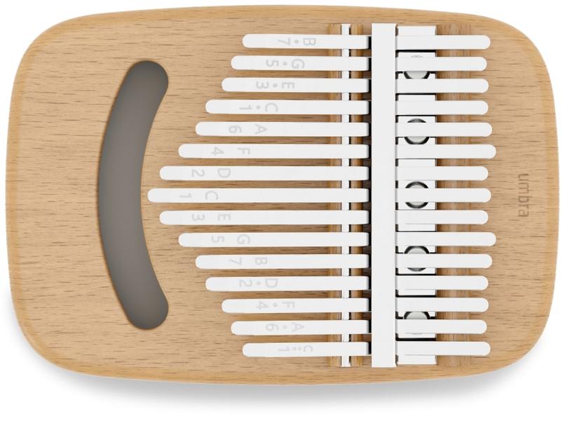 Umbra E-Piano Strumba Kalimba 16 x 11 cm, Buchenholz/Metall Daumenklavier