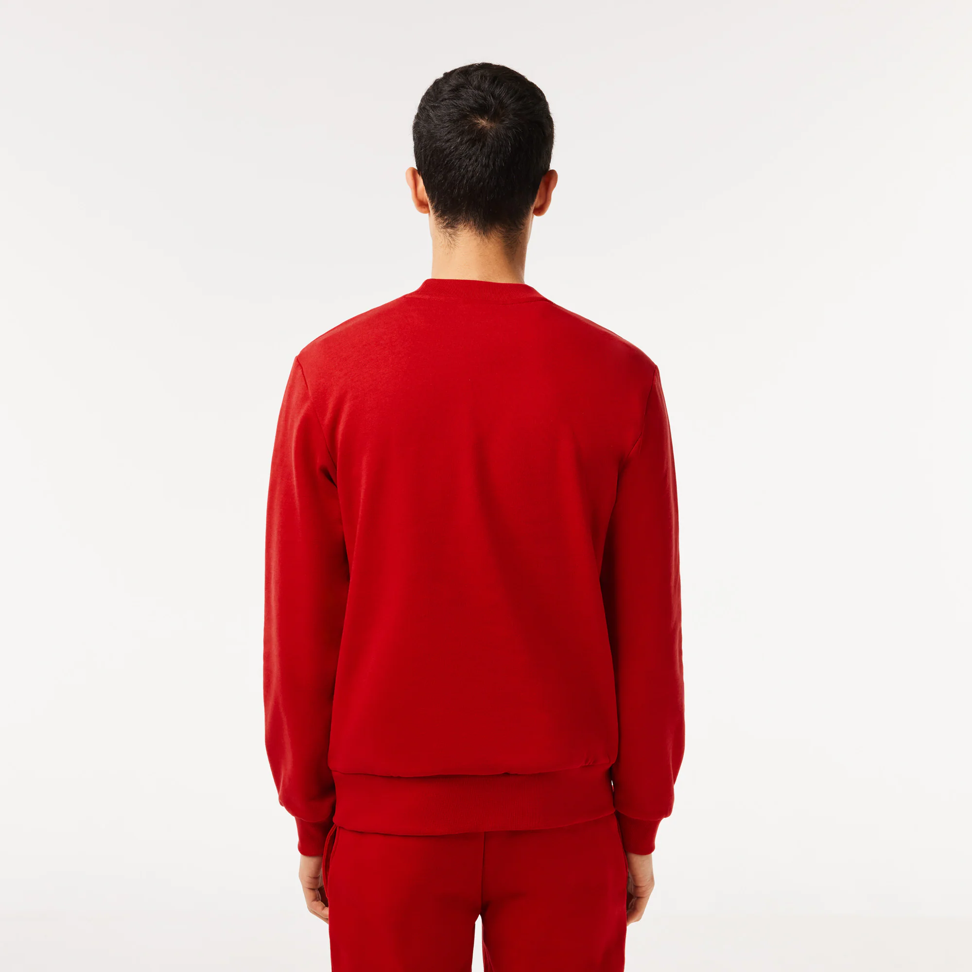 Jogging-Sweatshirt aus aufgerautem Fleece Sweatshirts - Rot - Lacoste - Herren