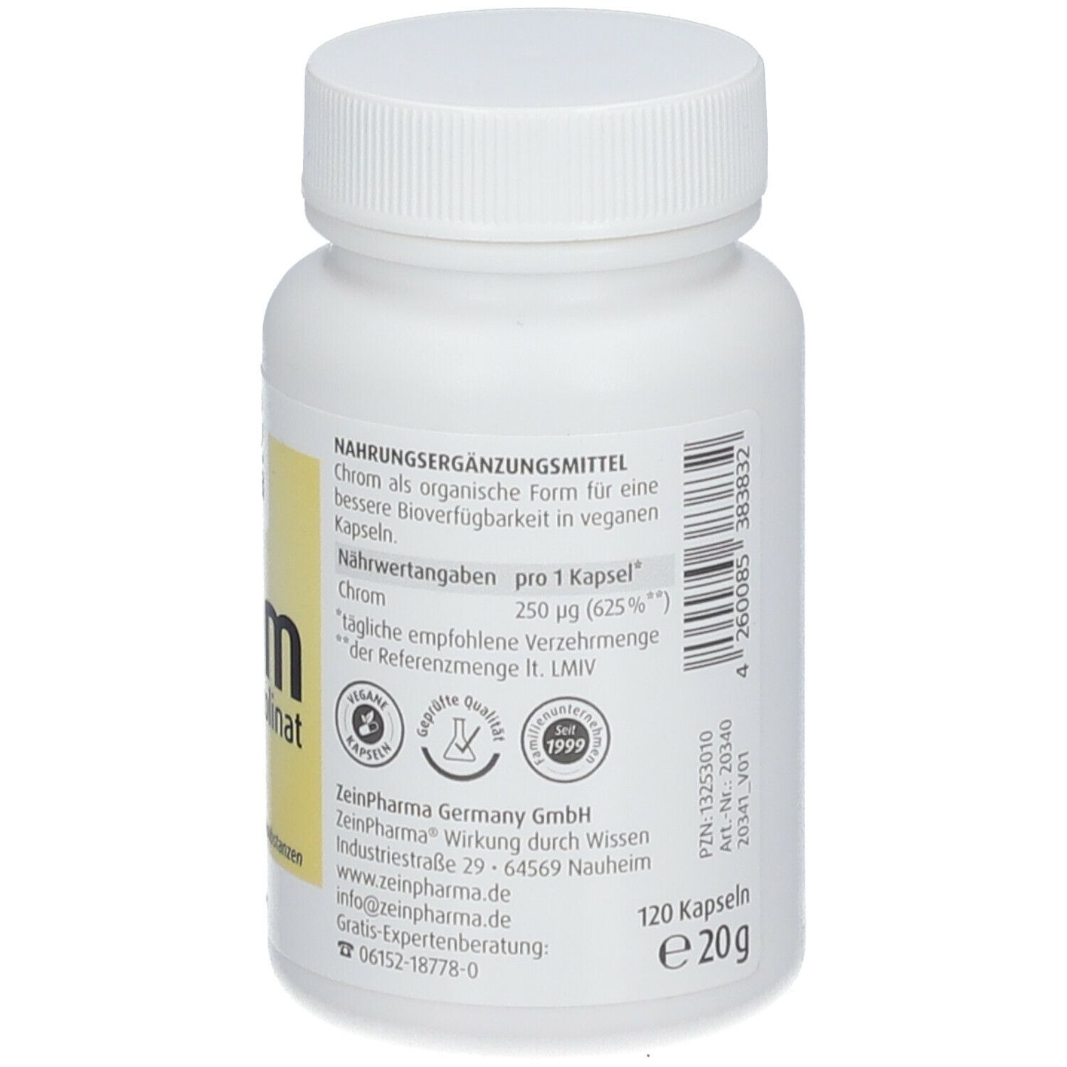 ZeinPharma® Chrom Picolinat Kapseln 250 µg