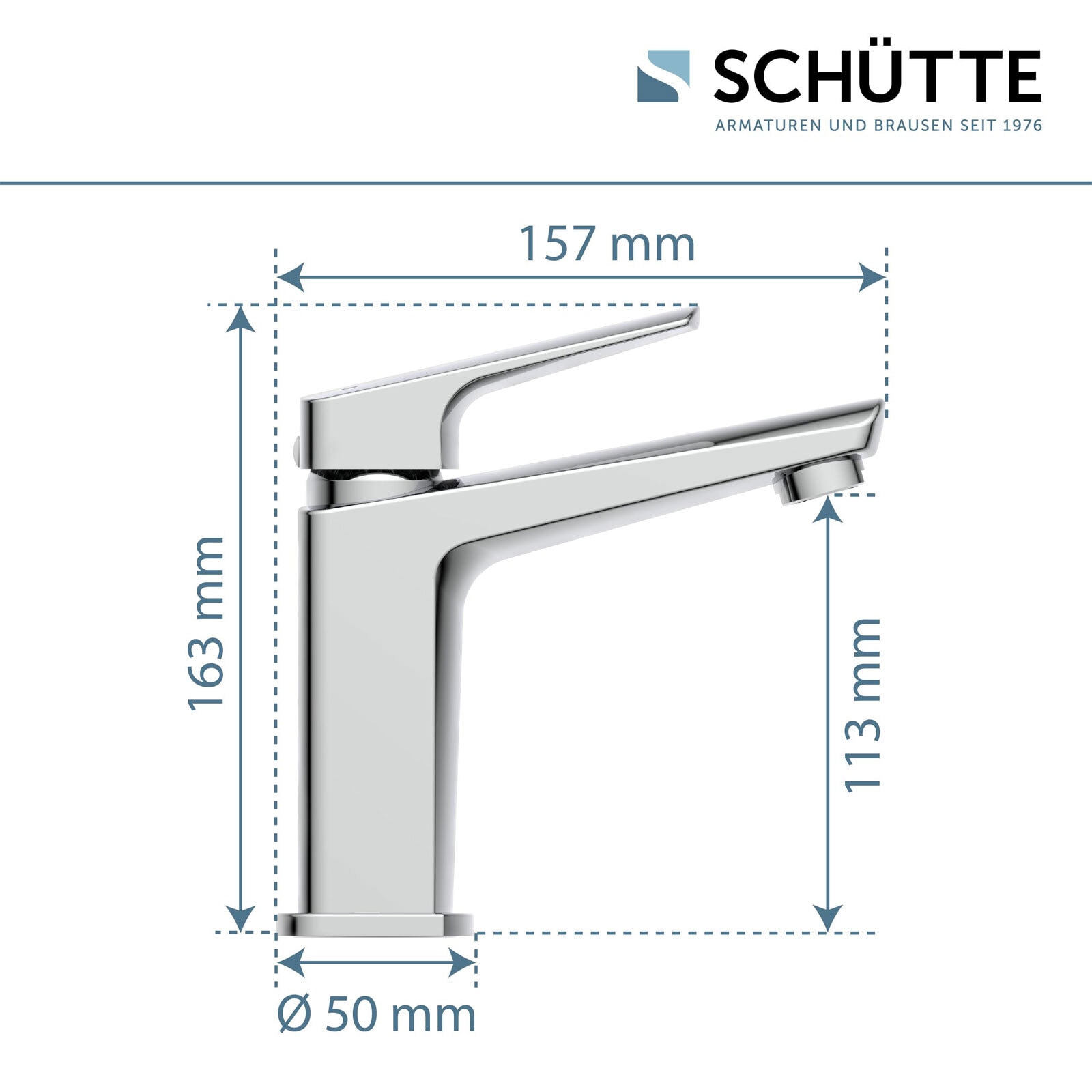 Waschtischarmatur aus Chrom