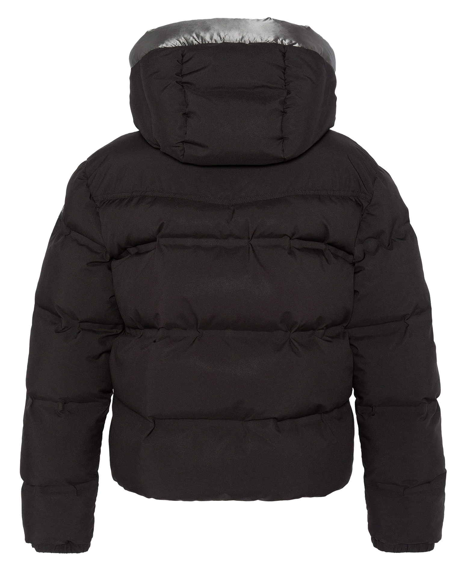 Doudoune zippée à capuche | Noir