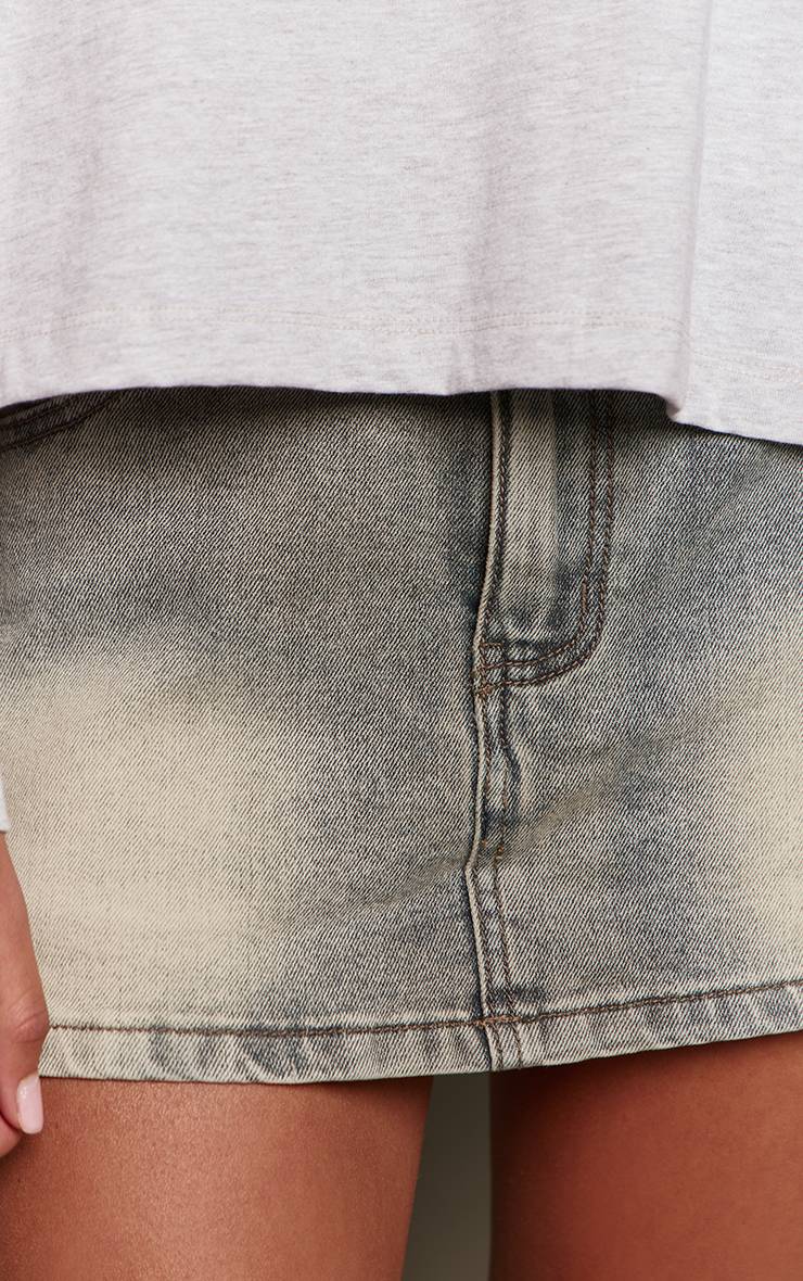 Vintage Jupe-short En Denim Mini