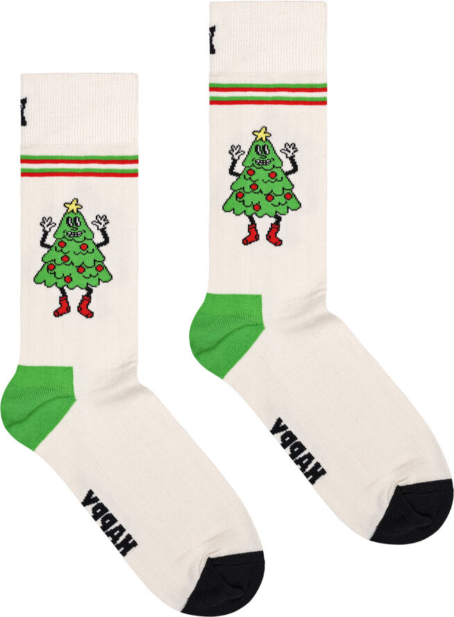 Happy Socks Happy Tree Sock White