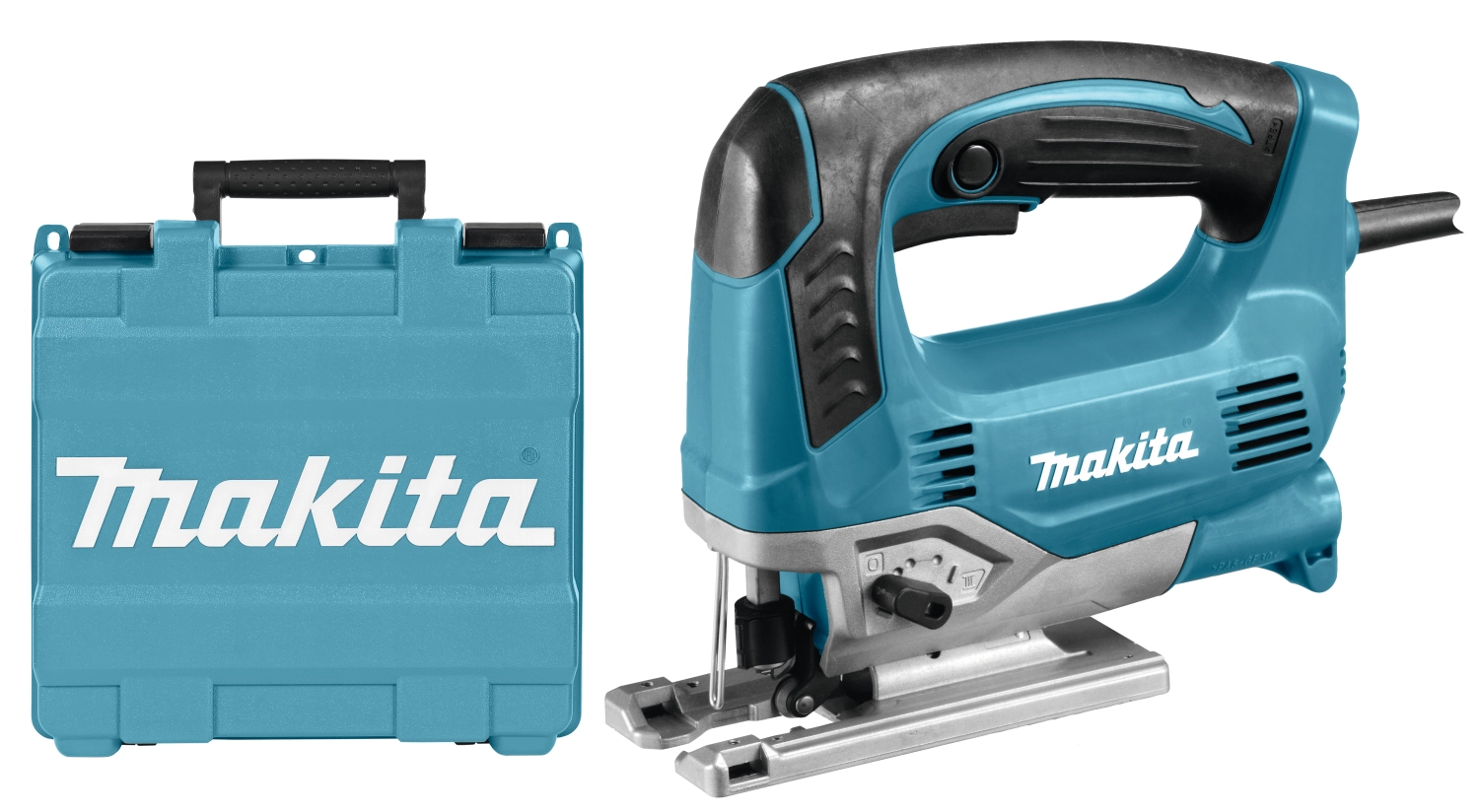 Makita JV0600K Decoupeerzaag in koffer - 650W - D-greep - variabel