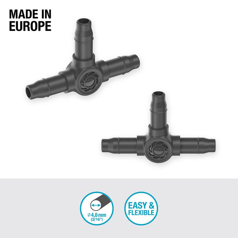 T-KOBLING GARDENA MICRO-DRIP-SYSTEM 3/16
