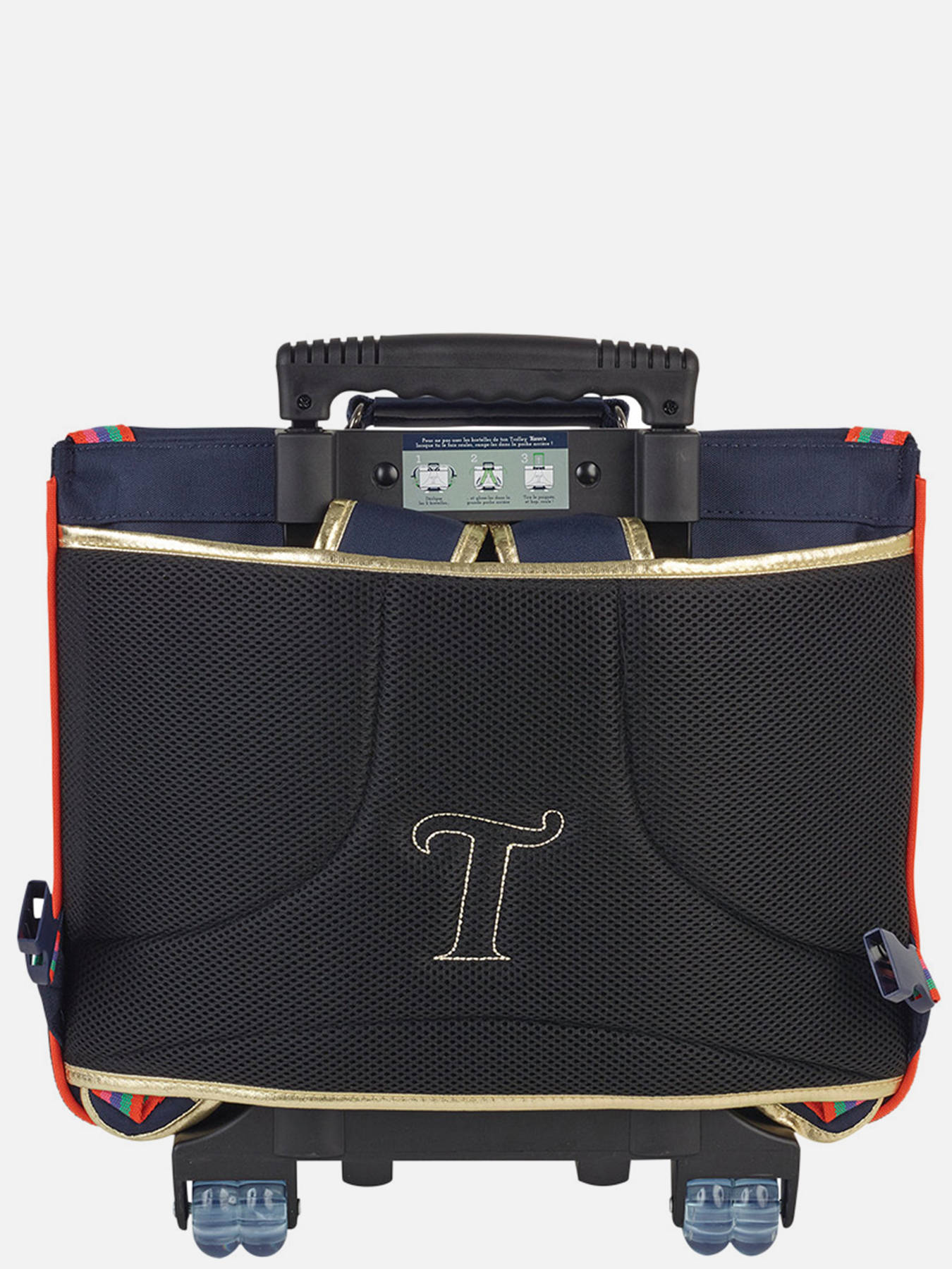 Cartable  roulettes 2 compartiments TANN'S