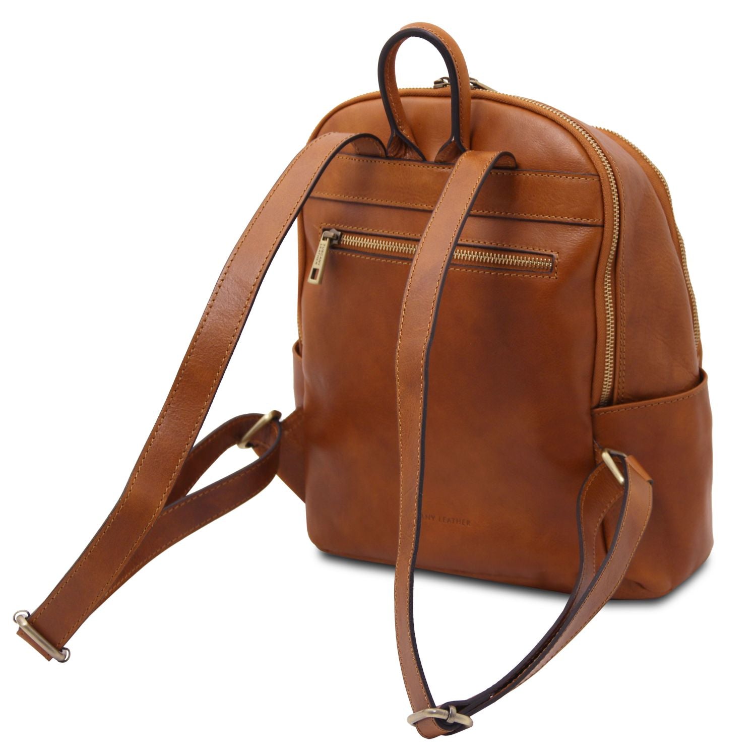 TL142460 – Canberra – 2 Compartments leren Rugzak