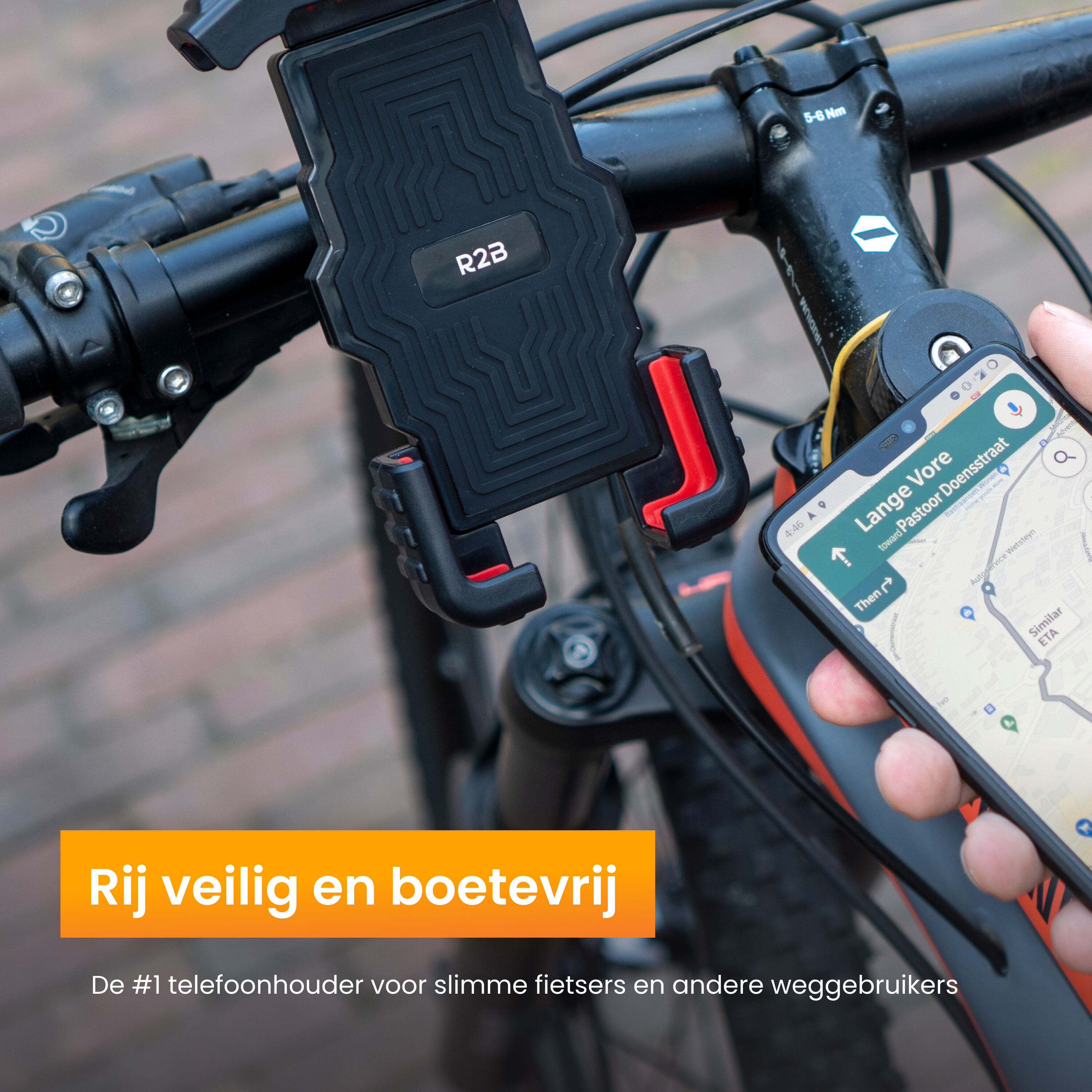 R2B Robuuste Fiets & Motor Telefoonhouder