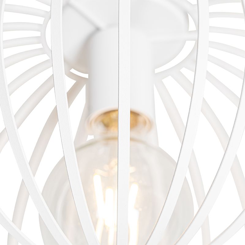 Design plafondlamp wit 30 cm - Johanna