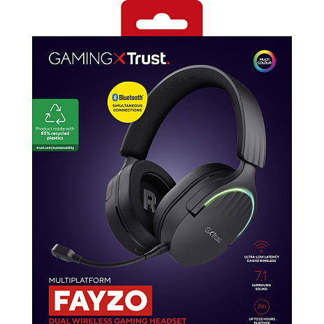 Trust GXT 491 Fayzo trådløst Headset - sort
