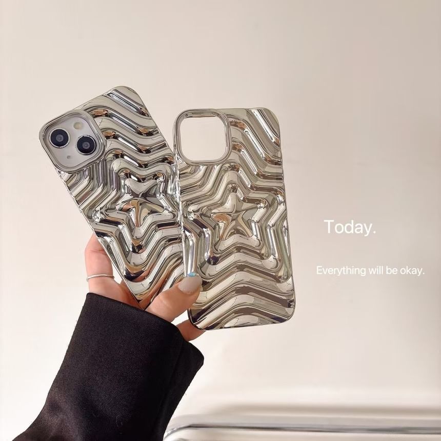 Rockit - Ster Metallic Telefoonhoesje - iPhone 16 Pro Max / 16 Pro / 16 Plus / 16