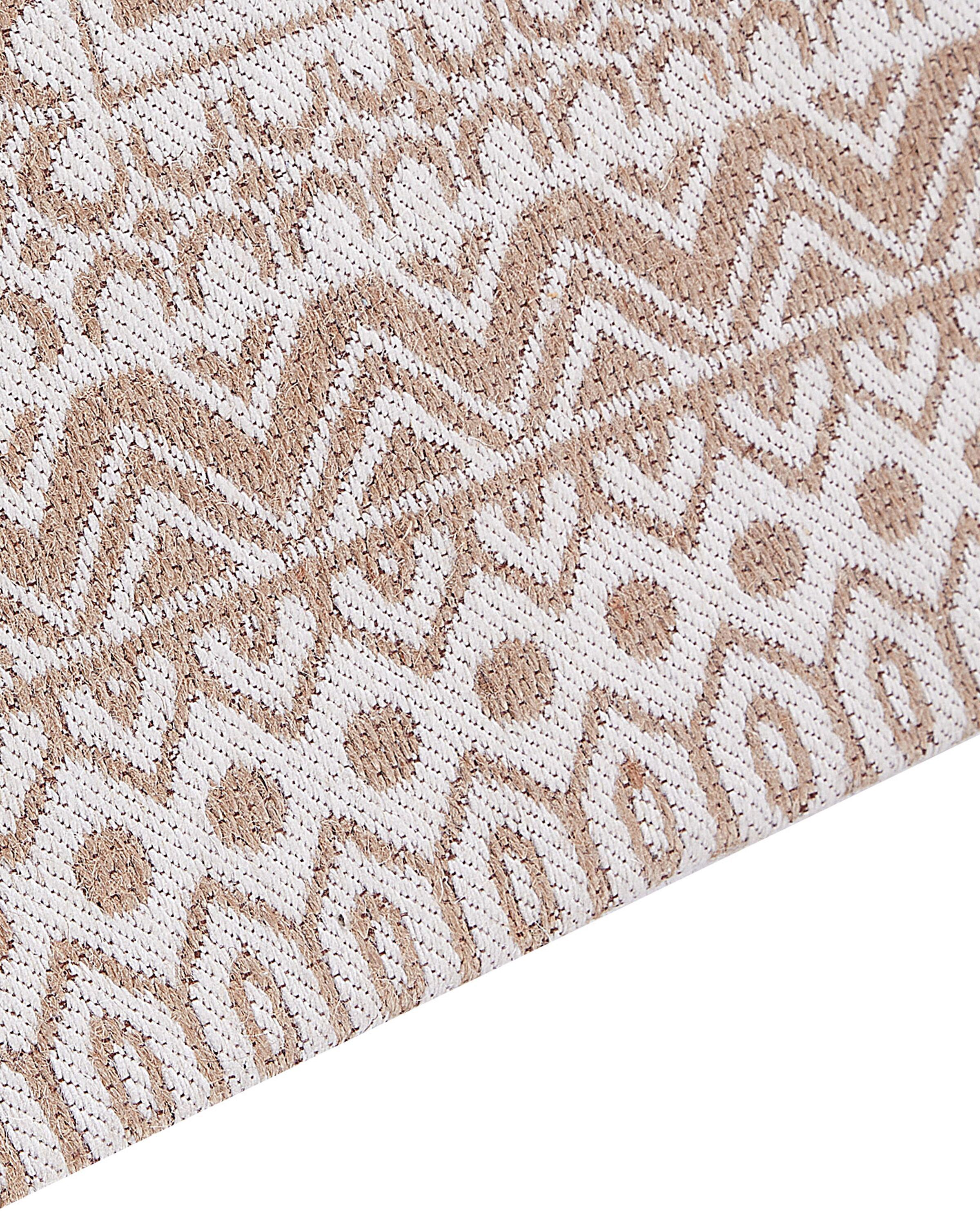 Vloerkleed BAGLAR Wit 160 x 230 cm Jute