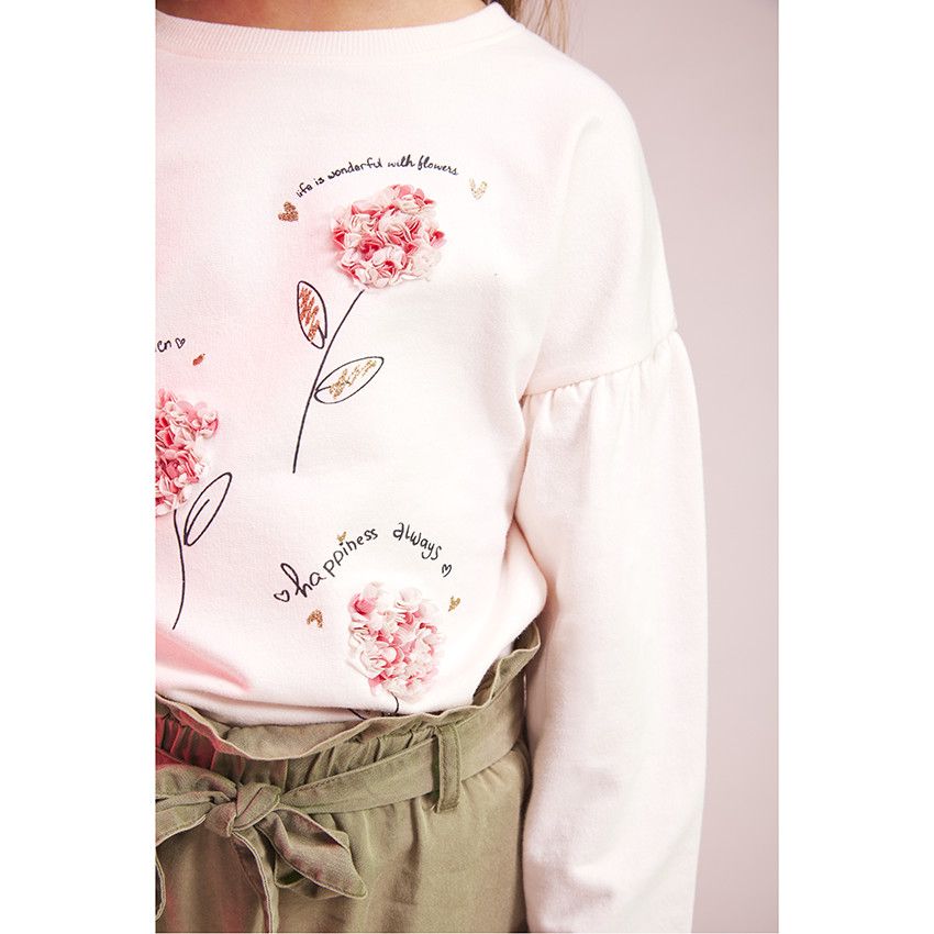 Pantalon fluide en lyocell uni pour fille - Vert