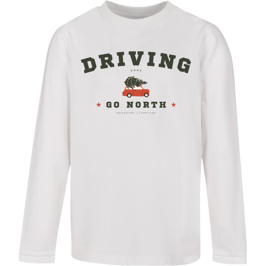 F4NT4STIC Longsleeve Shirt Driving Home Weihnachten weiß
