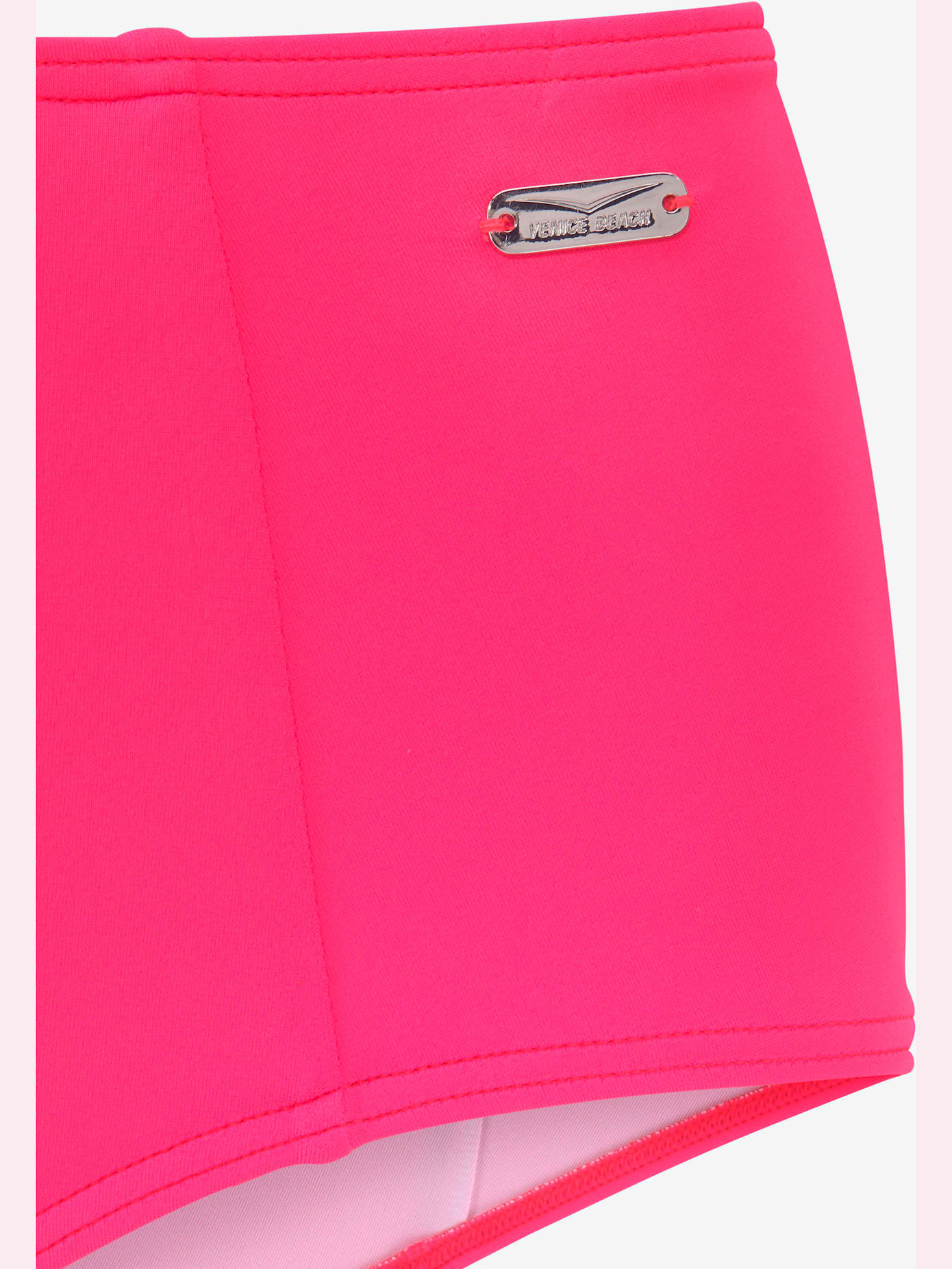 Bas de maillot de bain taille haute coloris unis tendance