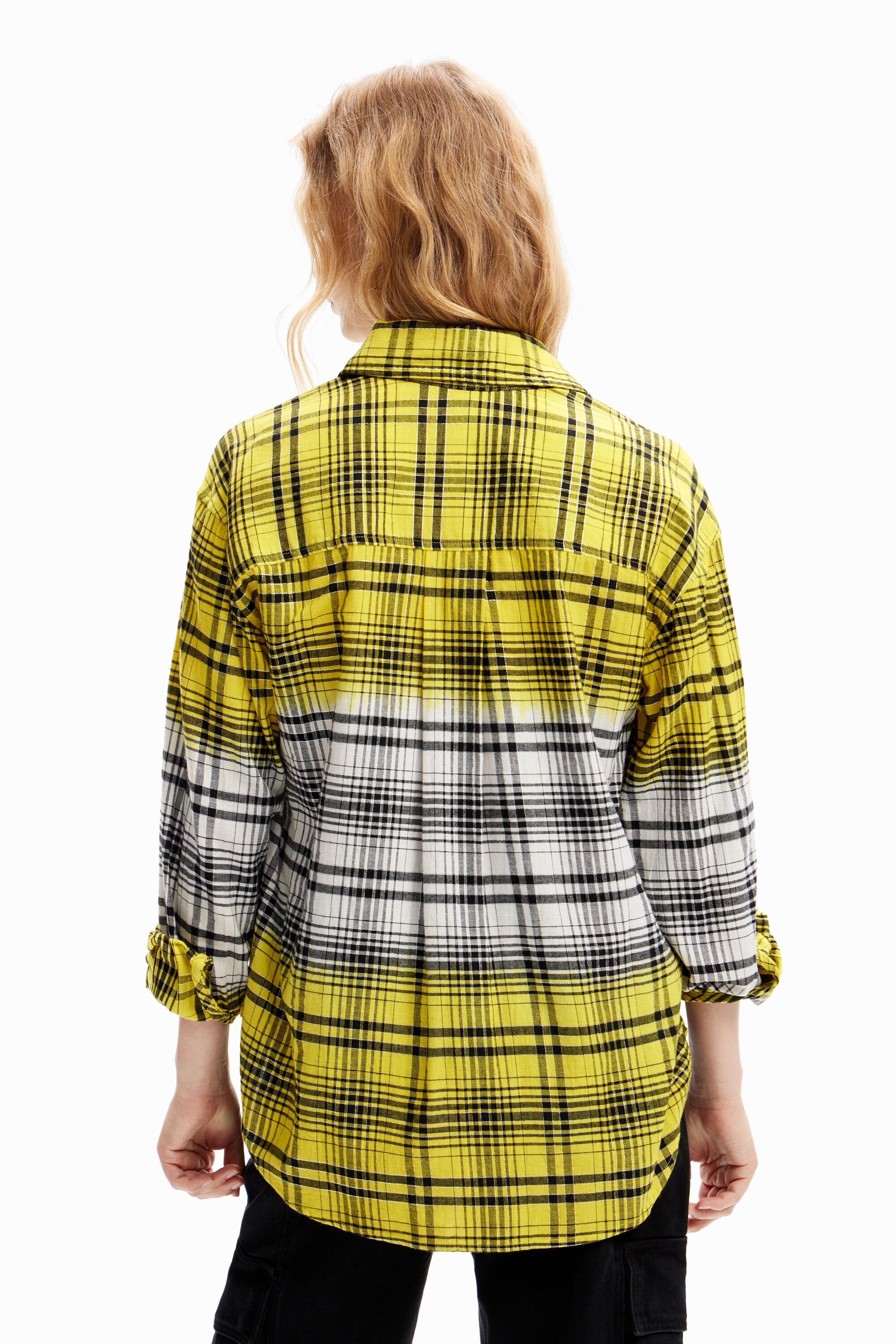 Chemise carreaux dégradé