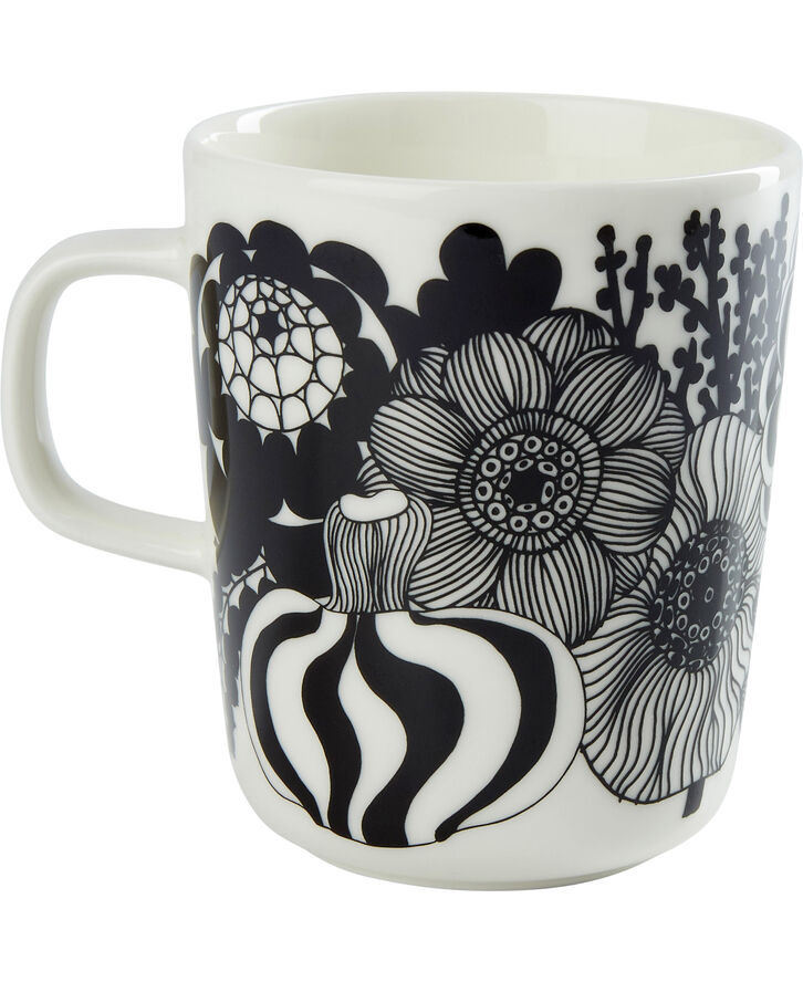 Marimekko Krus 2,5dl Hvid & sort