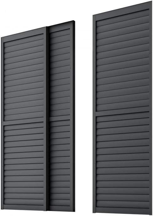 Schiebewandlamellen Lamellenwand für Kea-Pergola - grau - 270 cm (KEA 3m)