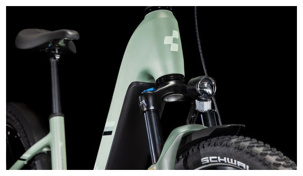 VTC Électrique Cube Nuride Hybrid Pro 800 Allroad Easy Entry Shimano Cues 10V 800 Wh 29'' Vert Pistachio 2025