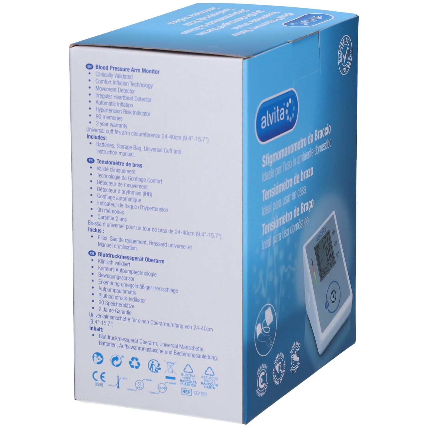 alvita® Oberarm-Blutdruckmessgerät
