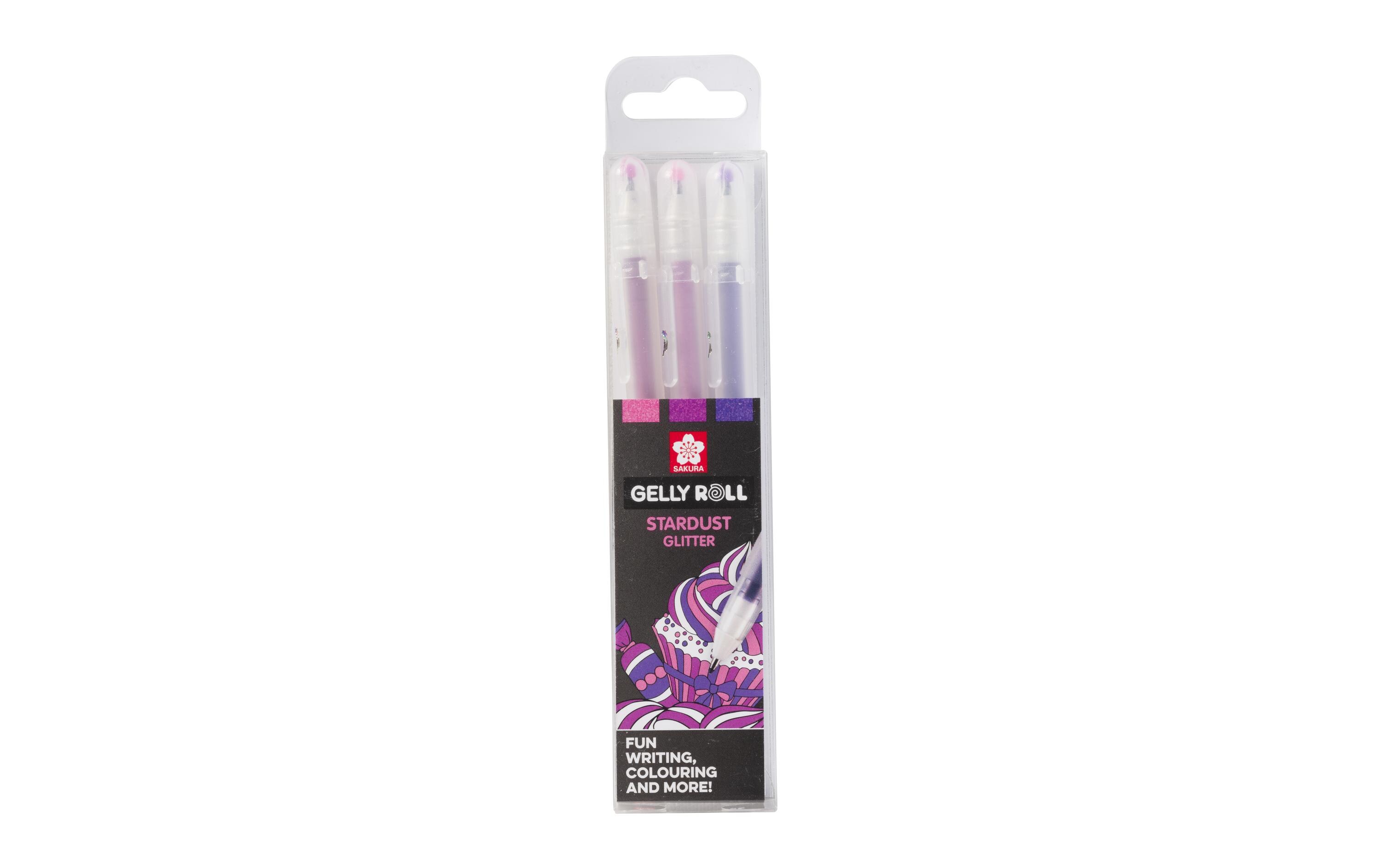 Gelschreiber Gelly Roll Stardust Sweet 3 StückGelstifte mit Glitzer