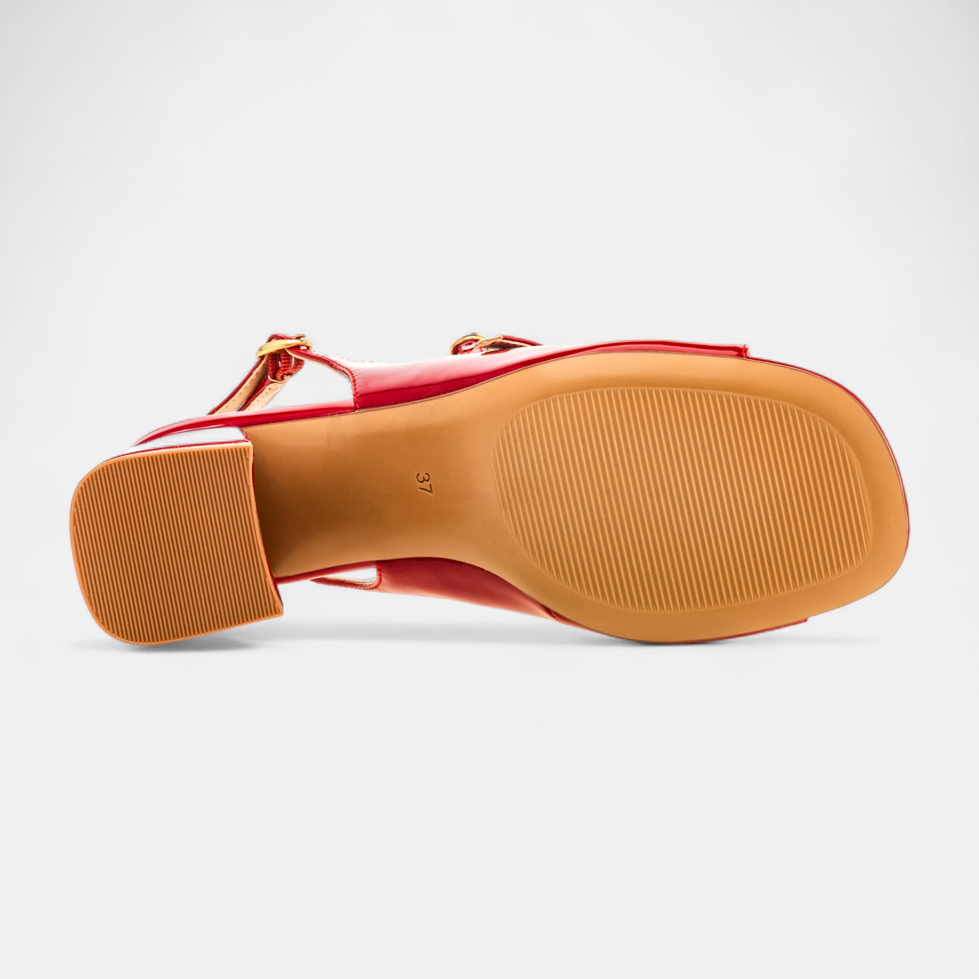 Nu-pieds à talon Femme rouge
