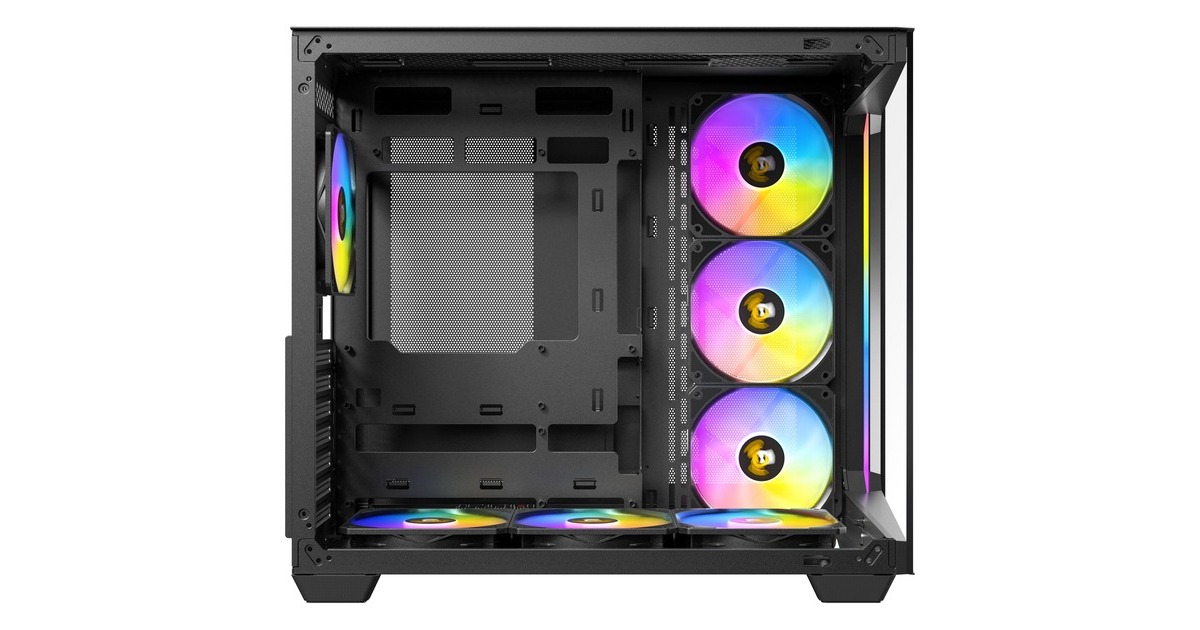 AntecC5 ARGB midi tower behuizing  (Zwart | 2x USB-A | 1x USB-C | Tempered Glass)
