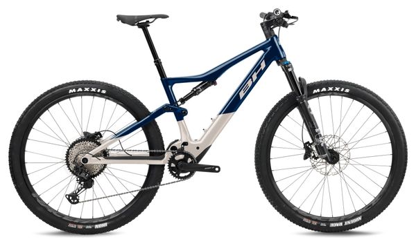 VTT Electrique Tout-Suspendu BH iLynx Race 7.7 Shimano Deore/XT 12V 540 Wh 29'' Bleu Foncé/Beige
