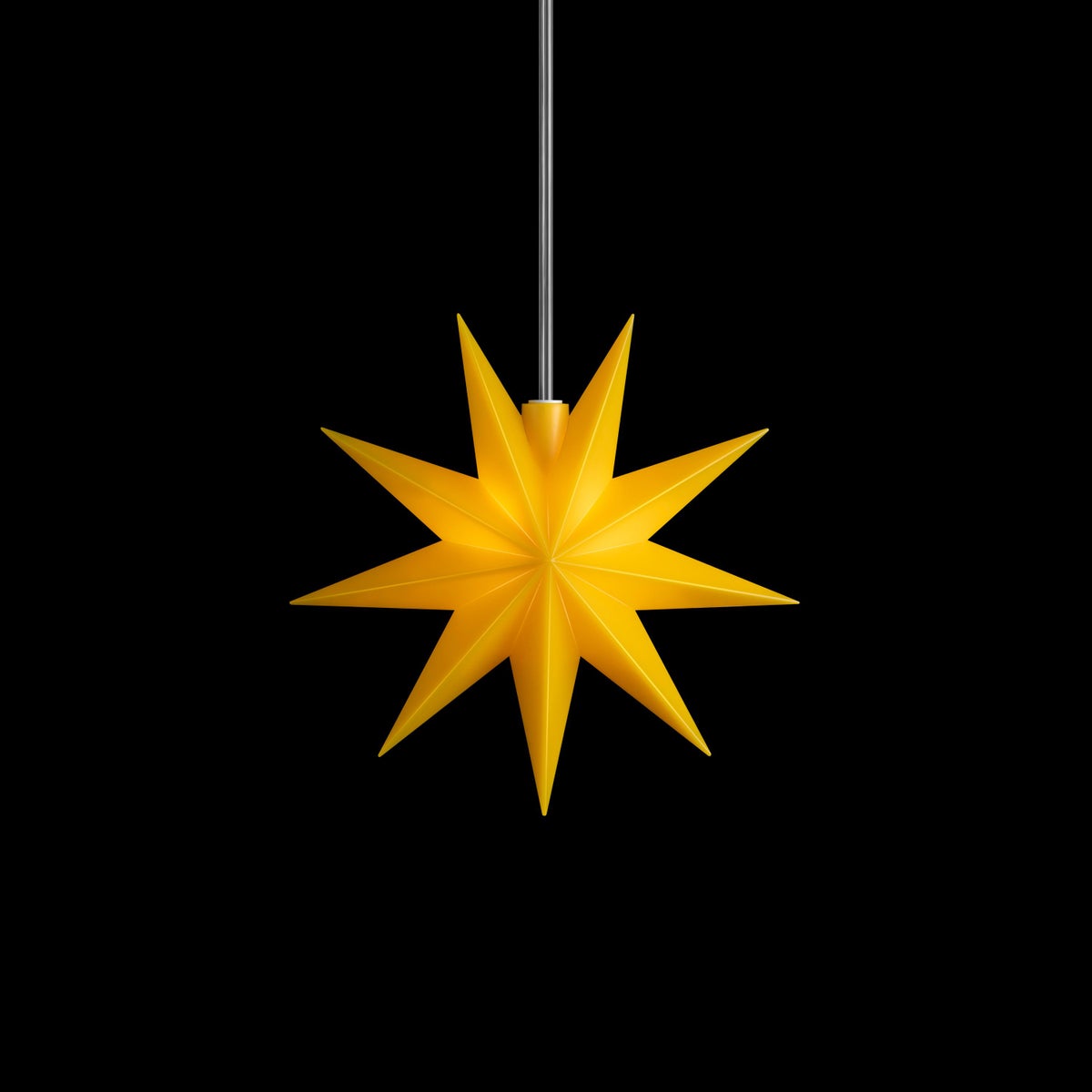 Sterntaler Decoratieve Ster | Kunststof Kerstster | 9-puntige Ster | met Timer | 11,5 cm | Binnen | LED | Werkt op batterijen
