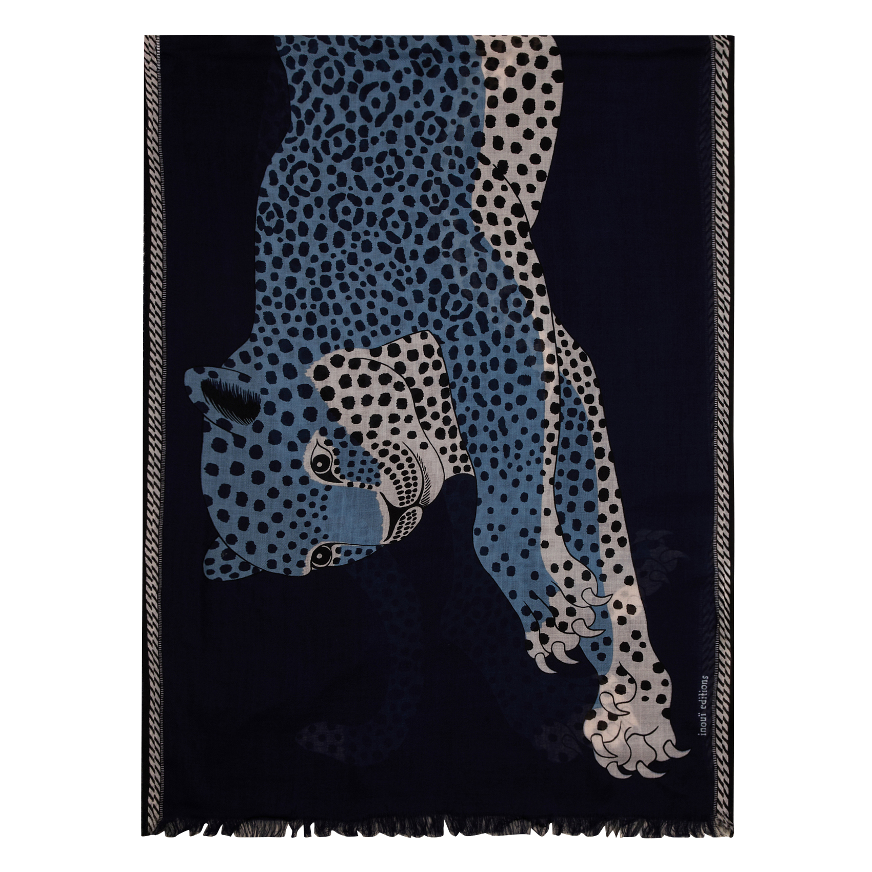 MIKE - Foulard en laine | Bleu
